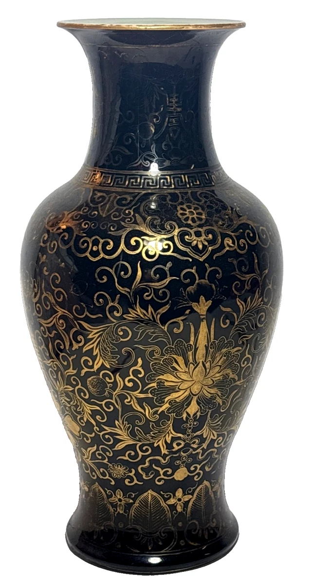 陶瓷黑色古董原创中国风花瓶| eBay