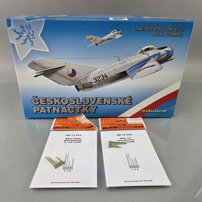 Eduard 2113 1:72 MiG-15 Fagot Ceskoslovenske Patnactky Model Kit COMBO & UPGRADE