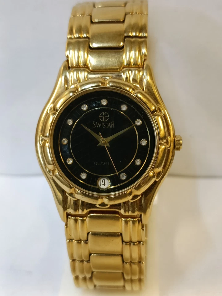 SWISTAR КВАРЦ ЧЕРНЫЙ ЦИФЕРБЛАТ УНИСЕКС ВЗРОСЛЫХ РАБОЧЕЕ СОСТОЯНИЕ - Изображение 2 из 4