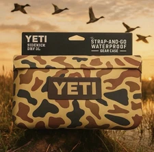NEW! - YETI Sidekick 3L Big Wetlands Camo Waterproof Dry Gear Case