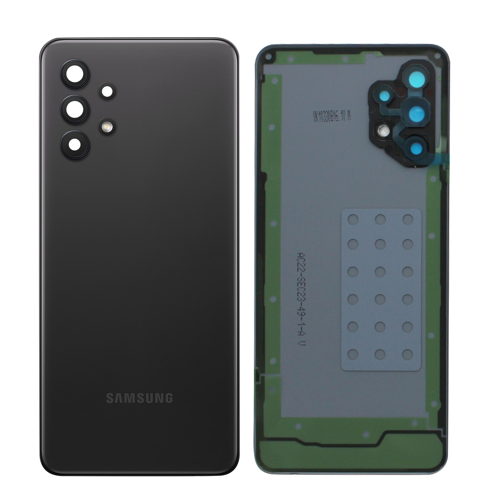 Façade arrière pour Samsung Galaxy A32 noir : rénover votre téléphone portable