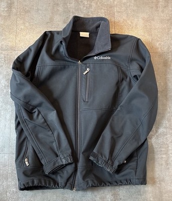 Columbia Ascender Softshell Jacket for Men, Size Large - Black