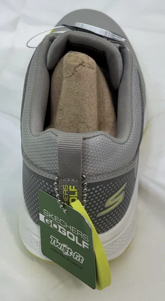 Skechers GO GOLF TORQUE TWIST Men's Golf Shoes NEW OTHER Grey Yelloow - Image 4 of 4