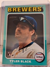 2024 Topps Heritage - Aqua Border #578 Tyler Black