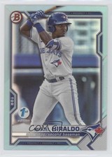 2021 Bowman Draft 1st Edition Sky Blue Foil Miguel Hiraldo #BD-98 0o6v