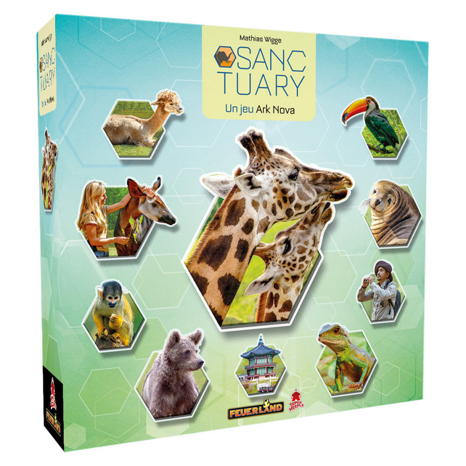 Jeux de société Sanctuary avec illustrations premium et cartes cartonnées haut de gamme