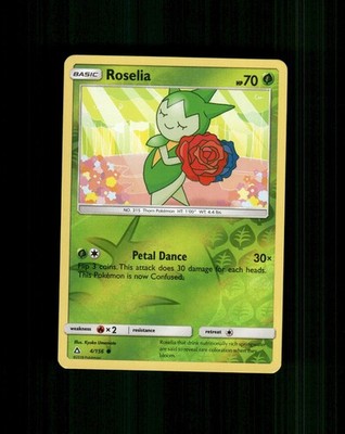 Roselia 4/156 Common Ultra Prism Pokemon Reverse Holo Near Mint