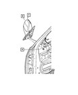 Genuine Mopar Outside Rear-View Electric Heated Mirror Left 55156453AE