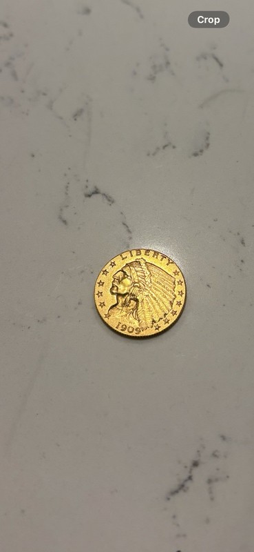 1909 $2.50 Indian Head Gold Amazing Condition. High Grade Coin