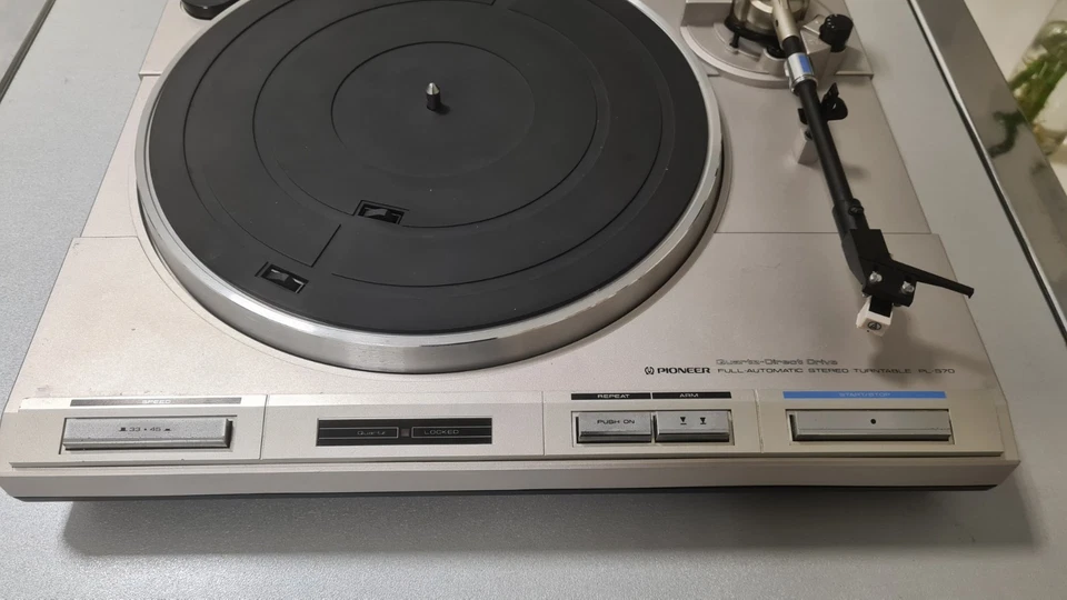 Pioneer PL-S70 Direct Drive Auto Return Turntable+Testina Audio tecnica VINTAGE. Foto 3 de 4