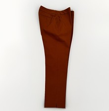 Talbots Women's Chatham Side Zip Ankle Pants Size 12 Brown Slim High Rise
