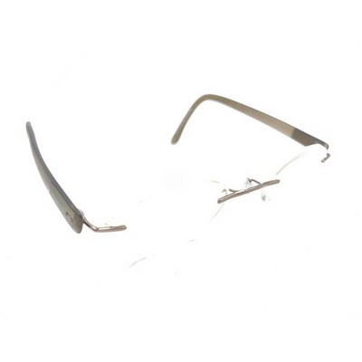 Silhouette 7608 40 6055 Titanium Brown Rimless Eyeglasses Frames 19-40 Austria