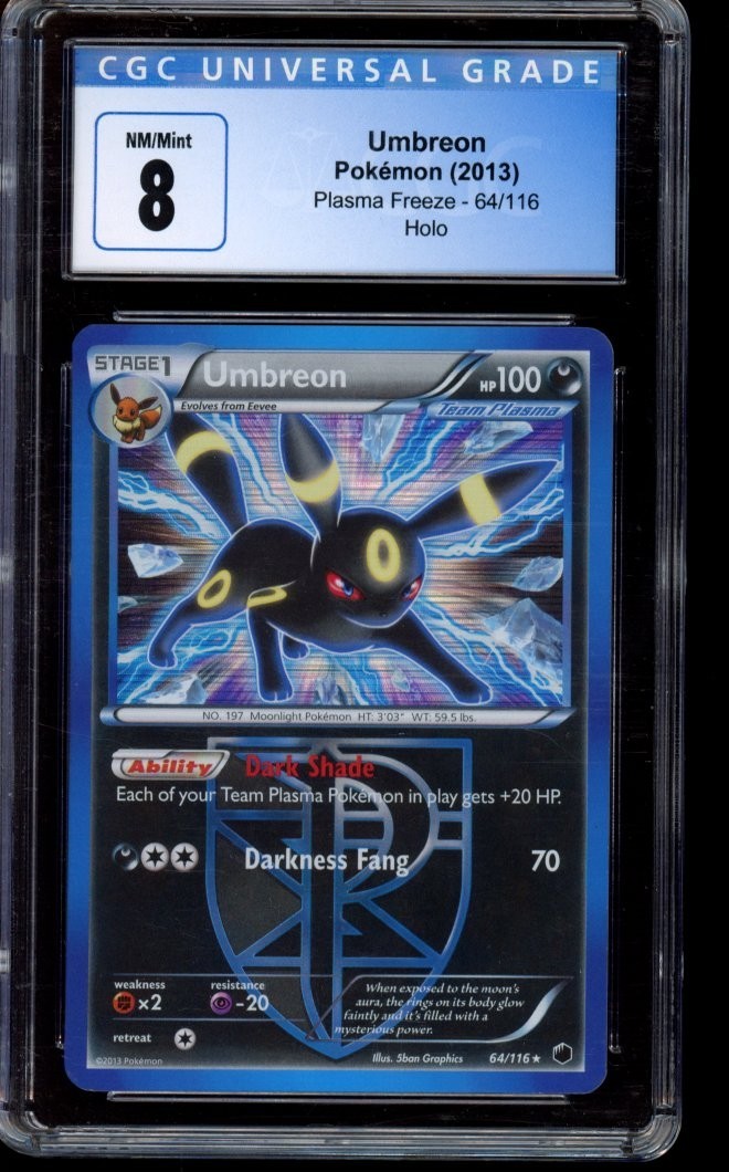 CGC 8 Umbreon 64/116 HOLO - Plasma Freeze