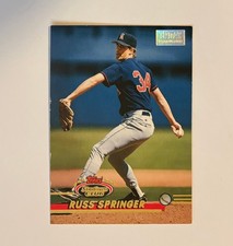 1993 Stadium Club - First Day Issue - Russ Springer - #736 - Angels - Ex-Mt+