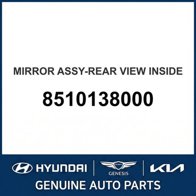 2000-2005 Kia Optima Spiegel Montage - Rückansicht innen OEM Neu 8510138000