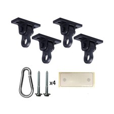 Heavy Duty Black Swing Hangers Screws Bolts Included Over 5000 lb Capacity Pl...