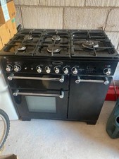 Black Rangemaster Kitchener 90 Dual Fuel