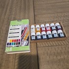 Pebeo Vitrea 160 Glass Paint 12 x 20ml Set Water Based Oven Bake Exploration Nib