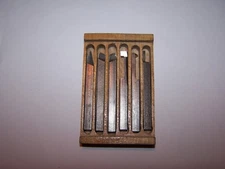 Unimat Tool Bits No. 2820, Set of 6 bits, Vintage, Austria, #144