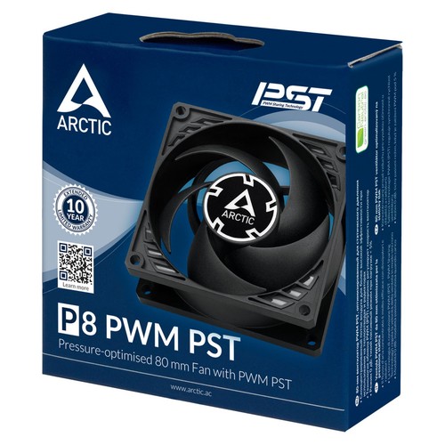 Arctic P8 Silent 80mm PC Case Fan 1600 RPM 15.6 CFM 0.08 Sone 3-Pin ACFAN00152A - 第 6/7 張圖片