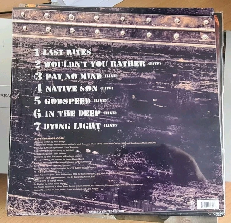 Alter Bridge Walk the Sky 2.0 White (Cream) Vinyl Sealed Lp New Unplayed - Image 3 of 3