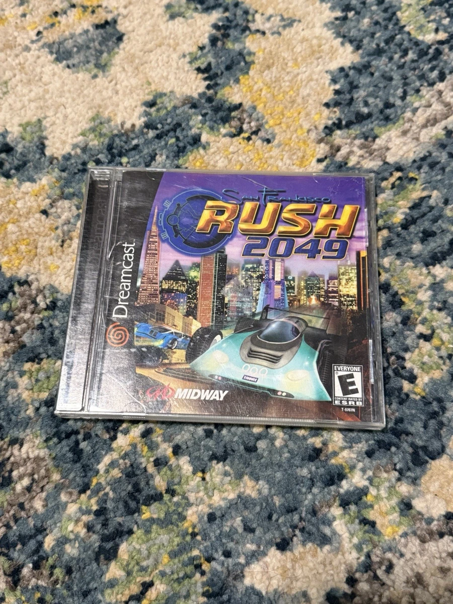 Jeu Sega Dreamcast Rush 2049, Disque étiquette Blanche, édition Promo "Not For Sale", PAL, Japon