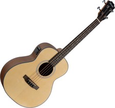 Shaman Mini Basse acoustique 4 cordes Naturel Épicéa Acajou Micro Accordeur