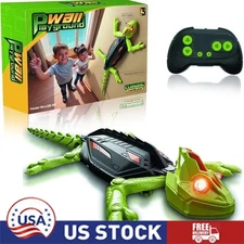 Rechargeable Wall Climbing Robot Gecko Toy | Remote Control Lizard with LED Eyes