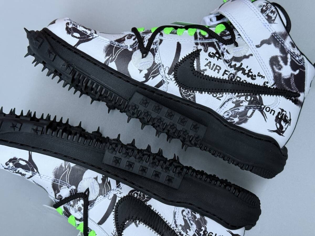 25.5cm Off White Nike AF1 Mid Grim Reaper thumbnail 6