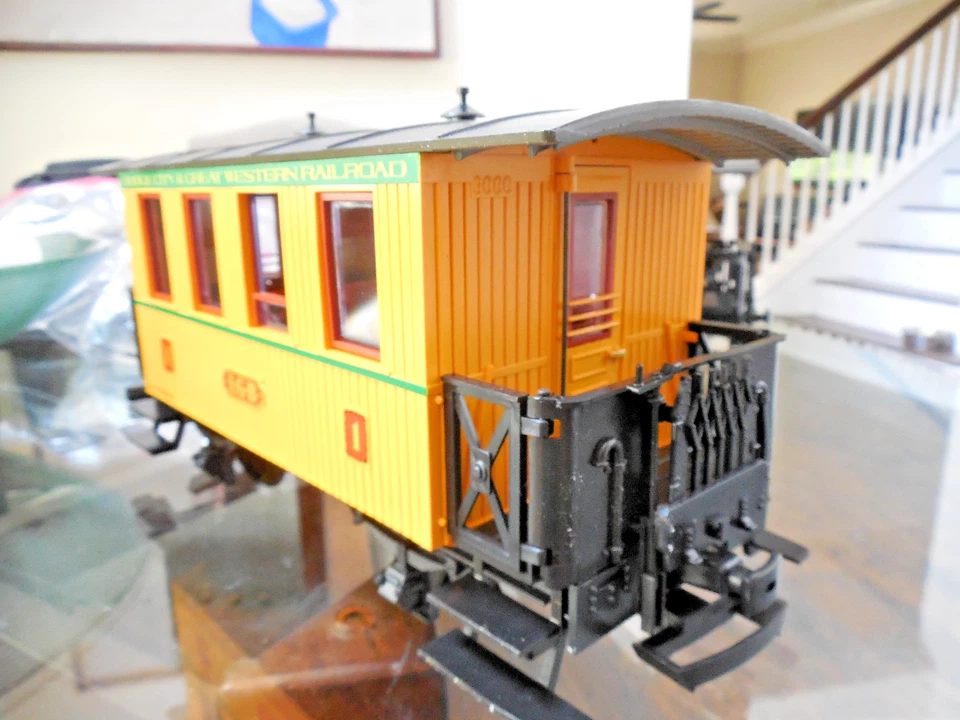 LEHMANN LGB ESCALA G GRANDES TRENES DODGE CITY&GREAT WESTERN RAILROAD VAGÓN DE PASAJEROS 1 Foto 4 de 4