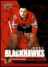 Glenn Hall 68 2025-26 Upper Deck Chicago Blackhawks 100th Anniversary Set