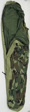 Tennier Bivy Cover Woodland Camo+Modular Patrol Sleeping Bag 90"x36" 30° to 50°
