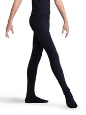 Capezio Big Boys' Tactel Footed Tight Small Black