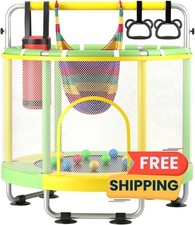 Trampol n para ni os peque os con barra de gimnasia ajustable y juguetes, US NEW