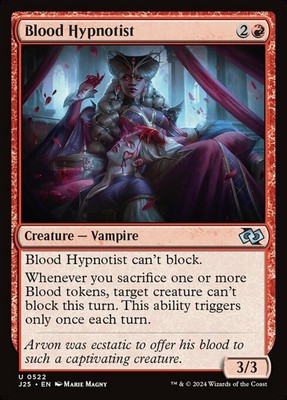 Blood Hypnotist Light Play, English Magic the Gathering MTG Foundations Jumpstar