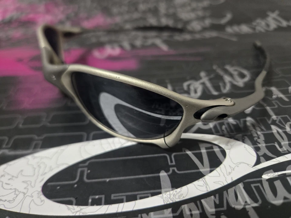 Редкие винтажные линзы OEM Oakley X Metal XX TiO2 ОПРАВА / черные линзы Iridium SKU 04-121 - Изображение 3 из 4