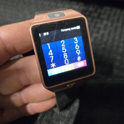 DZ09 Bluetooth Smartwatch Phone Camera SIM GSM Unlocked Rose Gold