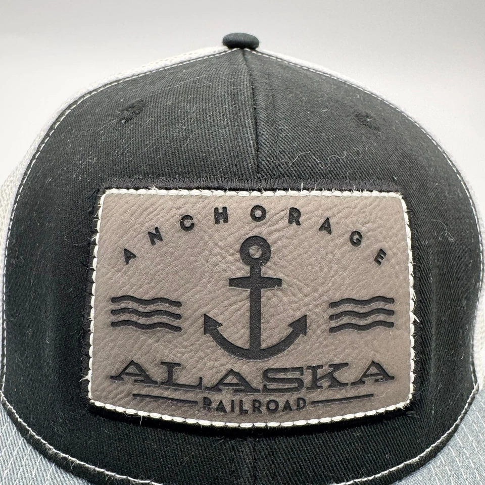 Кепка Alaska Railroad Trucker кепка черная серая Anchorage уличная бейсболка регулируемая - Изображение 2 из 4
