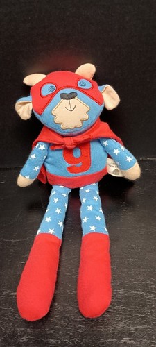 Juguete suave de peluche orgánico Farm Buddies superhéroe cabra 14"  - Imagen 1 de 6