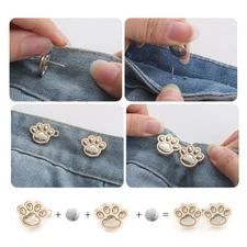 Metal Buttons Skirt Adjustment Button Trousers Waist Button Snap Fastener