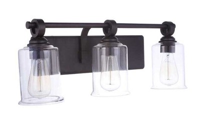 Espresso Three Light Vanity from the Romero Collection