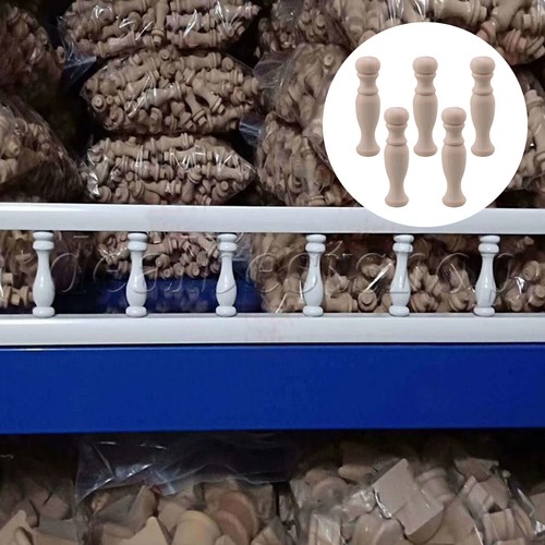 5x Unpainted Wood Baluster Spindles for DIY Home Decoration 2.83 Inch - Picture 10 of 15