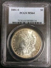 1881-S  Morgan Dollar PCGS MS64 San Francisco Mint