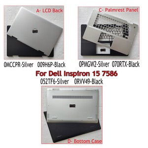 Laptop LCD Back + Palmrest Panel + Bottom Case Cover For   Inspiron 15 7586 #T5