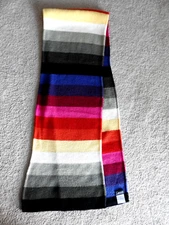 Vintage Cejon Womens Scarf Multicolor Blanket Wrap Wool Blend  69" Shawl