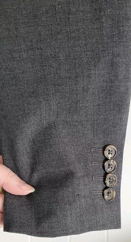 the savile row company grey wool blend men's suit 38R - Picture 4 of 24