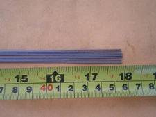 100 STAINLESS STEEL STRAIGHT LURE SHAFT WIRE FORM 0.035 X 18 INCHES LONG