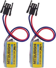 2x 3.6V ER17330V Battery Size 2/3A For Fanuc ...
