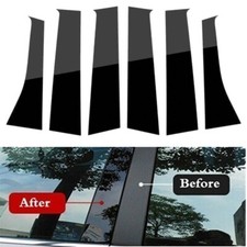 6 Pcs Pillar Posts Window Trim Decal Covers For Mitsubishi Outlander 2013-2021