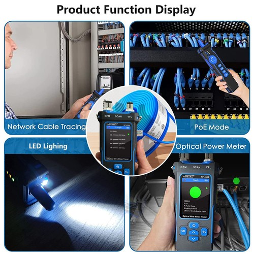 NF-8508 Network Cable Tester with Optical Power Meter 10mw Visual Fault Locator - Picture 7 of 9